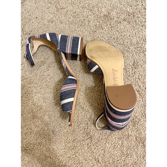 2/$25✨Sam Edelman Susie Heeled Sandal Striped 5.5 - Picture 5 of 7